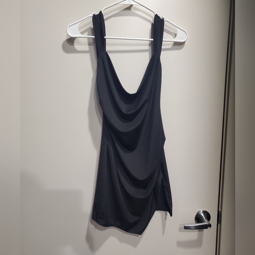 Women's Black Backless Dress Small